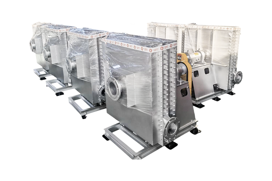 Industri perlindungan lingkungan - sistem pengolahan tanur putar limbah padat dan cair Kipas gas pirolisis